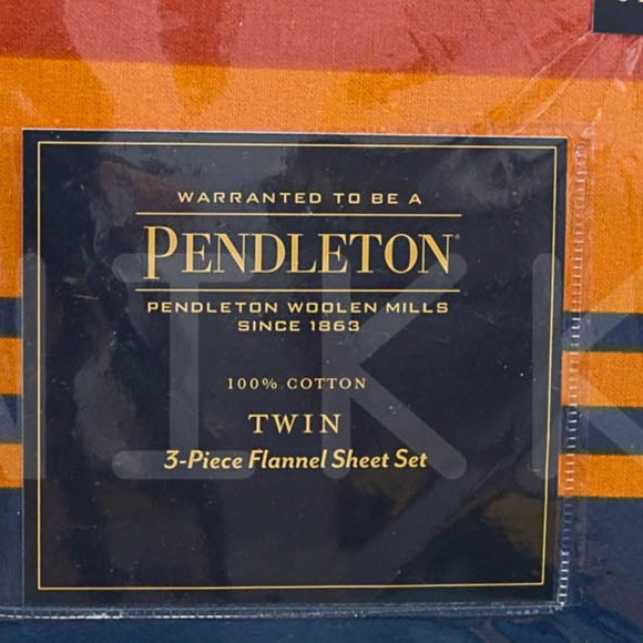 Pendleton 3-piece Flannel sheet set - TWIN- Grand Canyon Multi - Picture 5 of 6